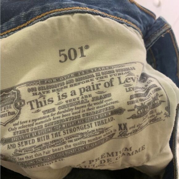 Levi’s Size 30 Blue Distressed‎ 501 Jeans - Picture 4 of 7
